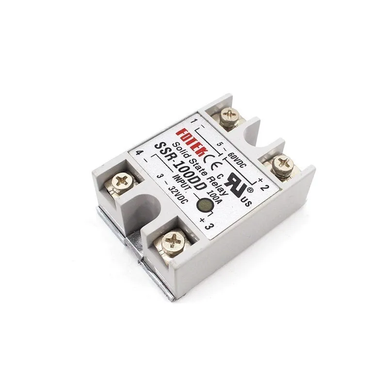 Solid State Relay 12v 24v SSR-60DD SSR-80DD SSR-100DD 60A 80A 100A 3-32V DC TO 5-60V DC SSR 60DD 80DD 100DD Rele Power Supply