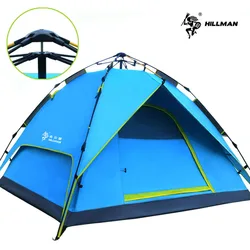 Hillman Automatic Tent Outdoor 3-4 Person Double Layer Park Leisure Camping Fishing Tent Equipment