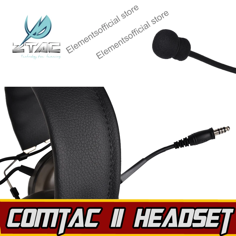 Z-TAC Tactical Comtac II Headset Z-tactical Softair Airsoft Gun ipsc Kenwood PTT Hunting Arsoft Headphone Earphone For Shooting