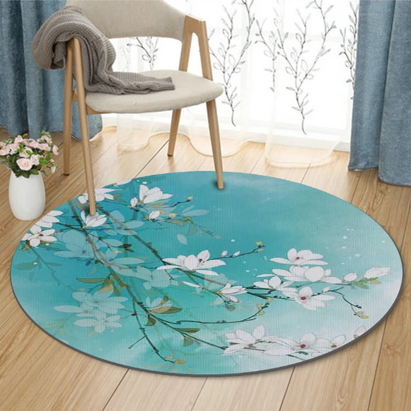 Chinese Style Round Carpet, Simple and Modern, Living Room, Coffee Table, Bedroom Bedside, Front Basket, Swivel Chair Mat, New