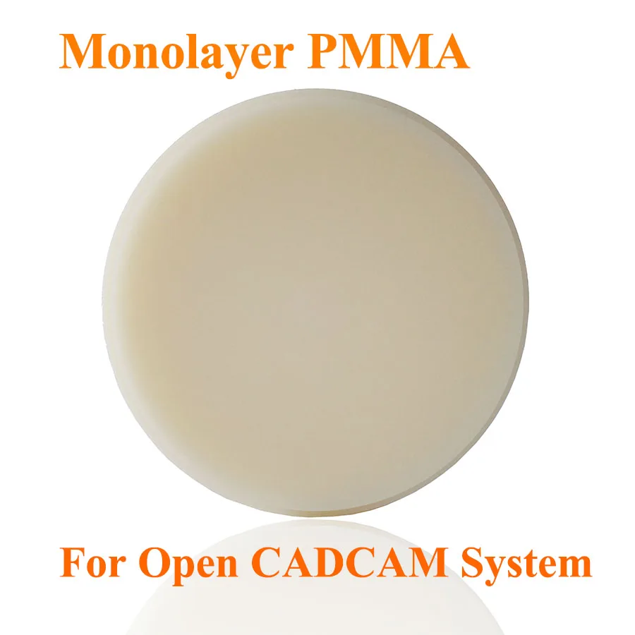 

3 Pieces 98x25 Wholesale Dental CNC Material CAD CAM Milling Dental PMMA Disc With Free Shipping Cost