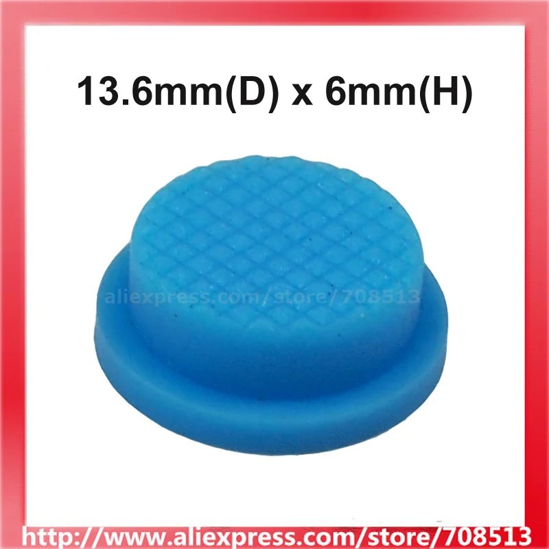 Blue Silicone Tailcaps 13.6mm x 6mm (10 pcs)