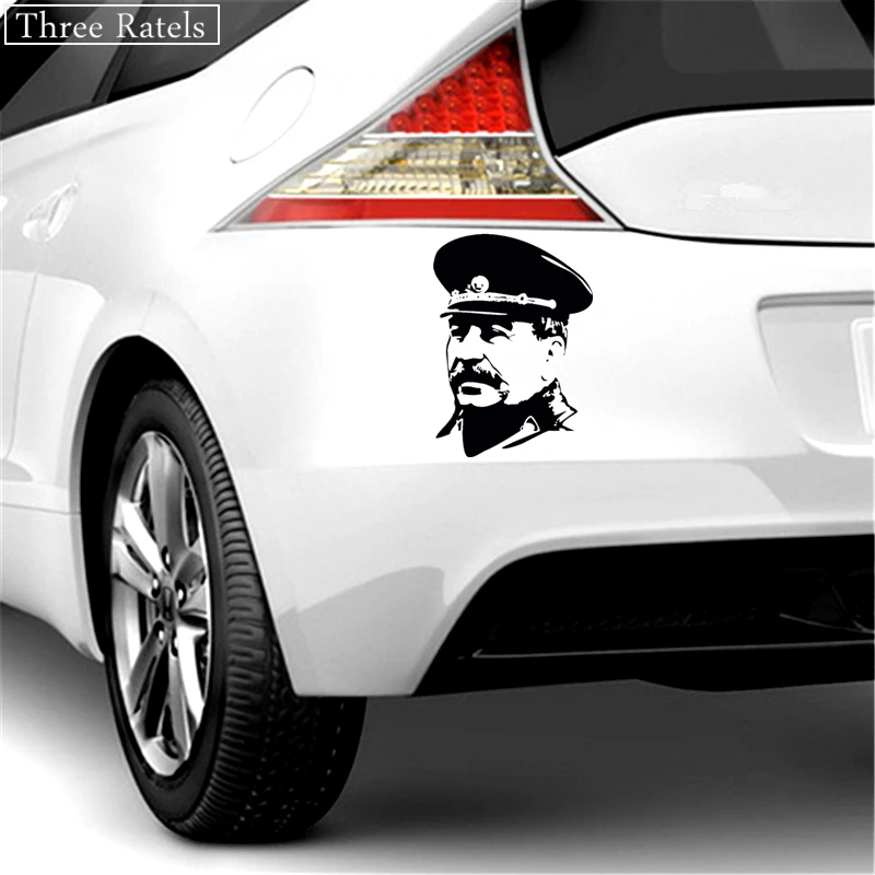 Three Ratels TZ-405 14.3*20cm 10.75*15cm 1-4 Pieces USSR Stalin In Uniform Car Stickers And Decals Auto Car Sticker