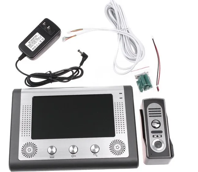 High Quality 7 Inch Video Door Phone Doorbell Intercom Kit 1-camera 1-monitor Night Vision