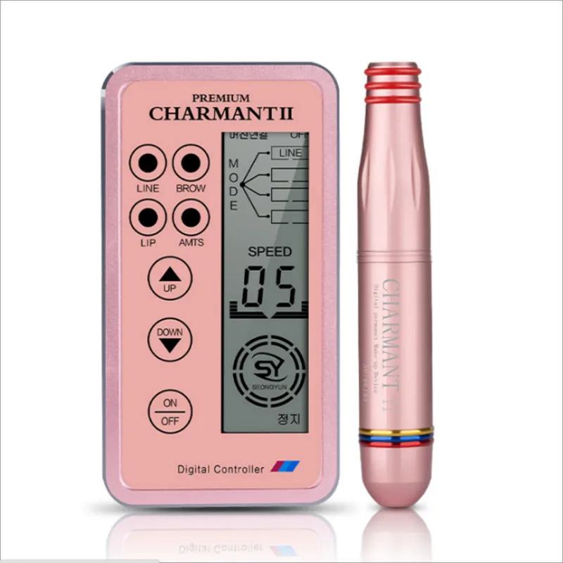 

1pcs New Design Digital Charmant Permanent Makeup Machine Eyebrow Makeup Kits Lips Rotary Swiss Motor Tattoo Machine Kit