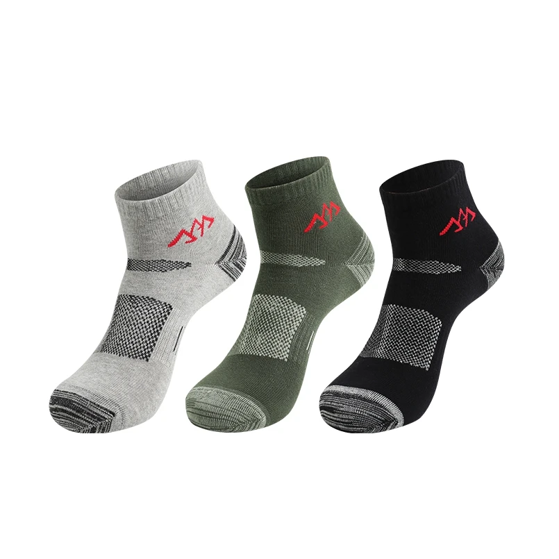Calzini da uomo ad asciugatura rapida SANTO 3Pairs calzini da esterno per escursionismo Trekking Running ciclismo calzini sportivi