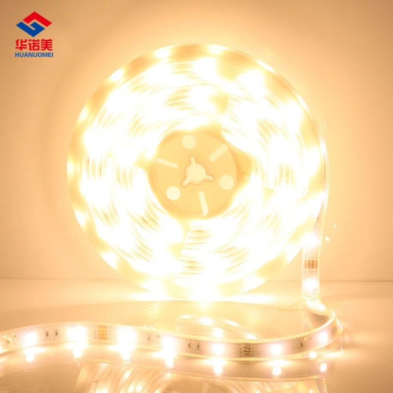 Warm White 5050 SMD LED Strip Light 5M/Roll 30LEDs/m Flexible Tape DC12V SMD5050 Waterproof IP67 White PCB led lights ribbon 12v