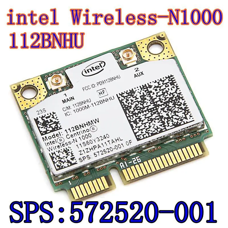 Network Card For Intel WiFi-N 1000 112BNHMW N1000 802.11b/g/n Wireless For IBM T420 T420S T420i X220 FRU 60Y3241 sps 572520-001