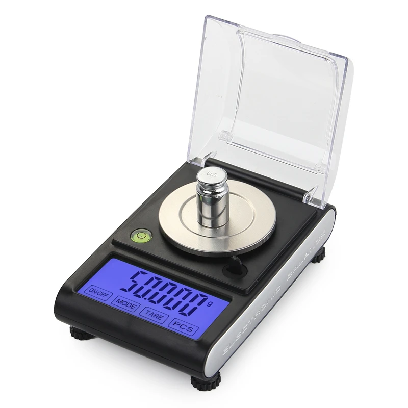 50g 0.001g Digital Electronic Scale 0.001g Precision Touch LCD Digital Jewelry Diamond Scale Laboratory Counting Weight Balance