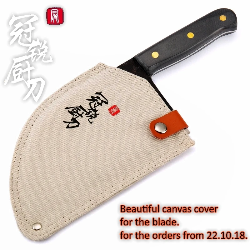 7\'\' Handmade Forged Chef Knife Clad Steel Forged Chinese Cleaver Professional Kitchen Chef Knives Vegetable Meat Cutting Tools