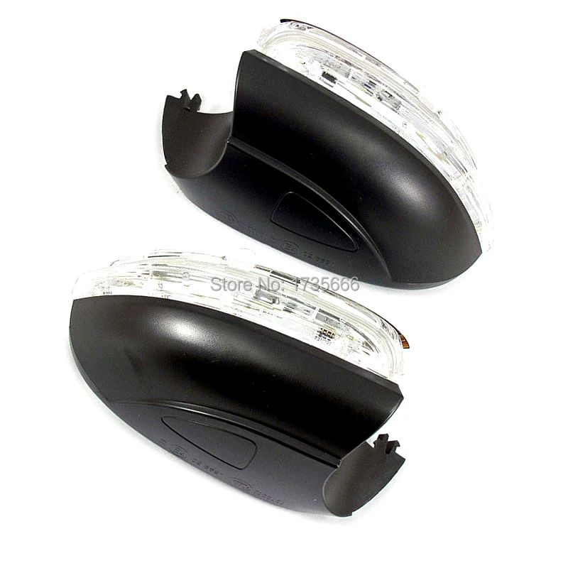 2PCS For 2010-2014 VW Golf GTI MK6 Left and Right Door Mirror Turn Signal Lamps & Covers 5K0949101, 5K0949102