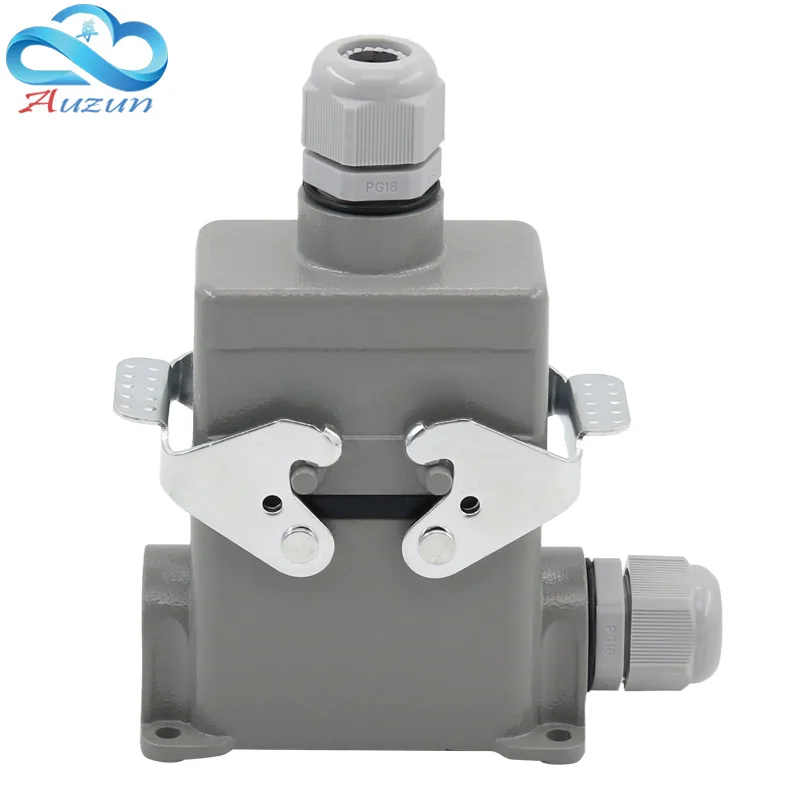 HDC-HE-010-3/4 Rectangular Heavy Duty Connector 10 Pins Industrial Aviation Waterproof Plug Socket 500V 16A