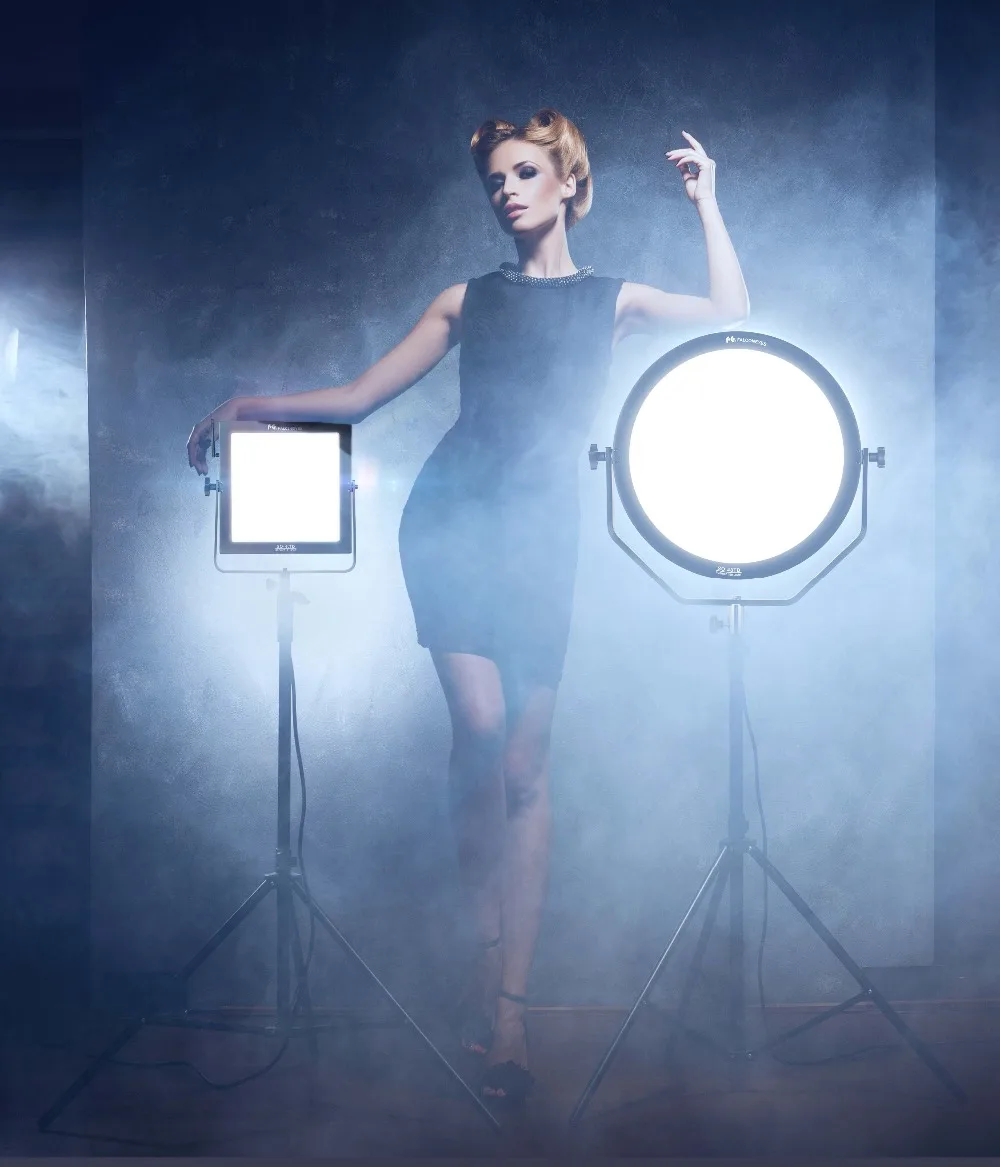 Falcon Eyes SO-28TD kit video light 28W led panel lamp round soft Studio Light for film Advertisement shooting CD50