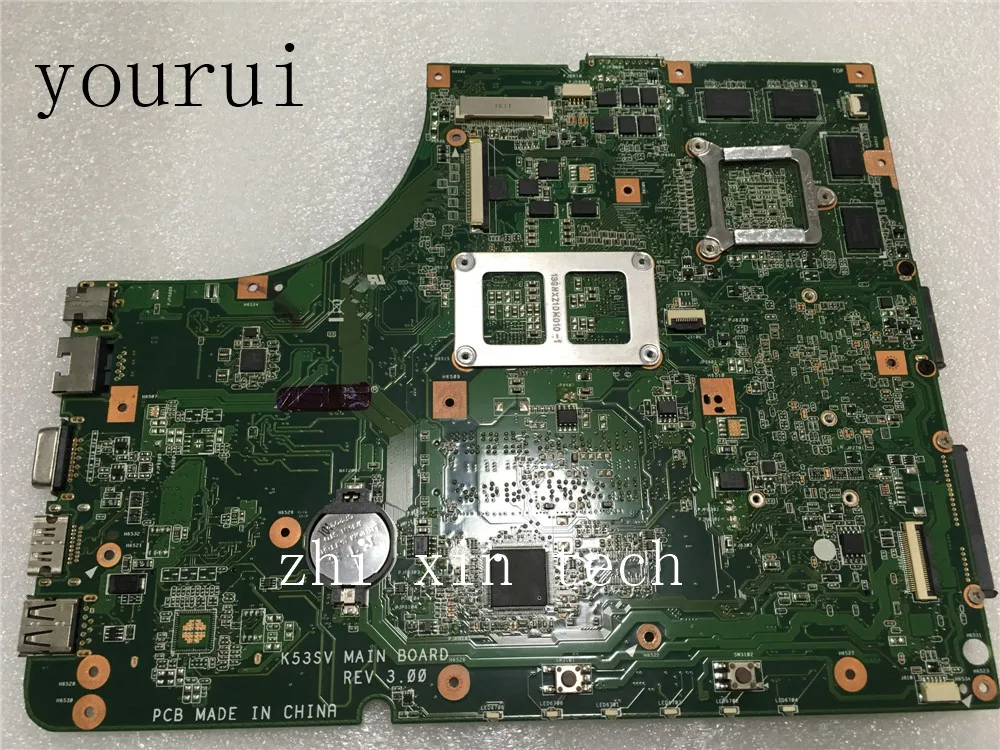 Four sourare High quality For ASUS K53SV Laptop motherboard REV 3.0 DDR3 100% Test ok quality assurase