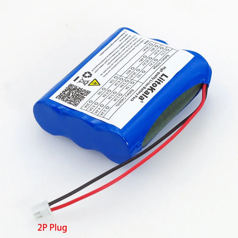 Liitokala 12V 18650 2600mAh akumulator litowo-jonowy Monitor kamera telewizji przemysłowej baterii 12.6 V 1.8A 2A 2.2A 2.5A 2.6A 2.8A 3A baterie