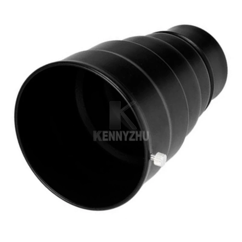 Godox Flash Snoot Honeycomb Grid Licht Strahl Rohr mit 9,8 cm Adapter für Universal Halterung Strobe K150A K180A 250DI 300DI 250SDI