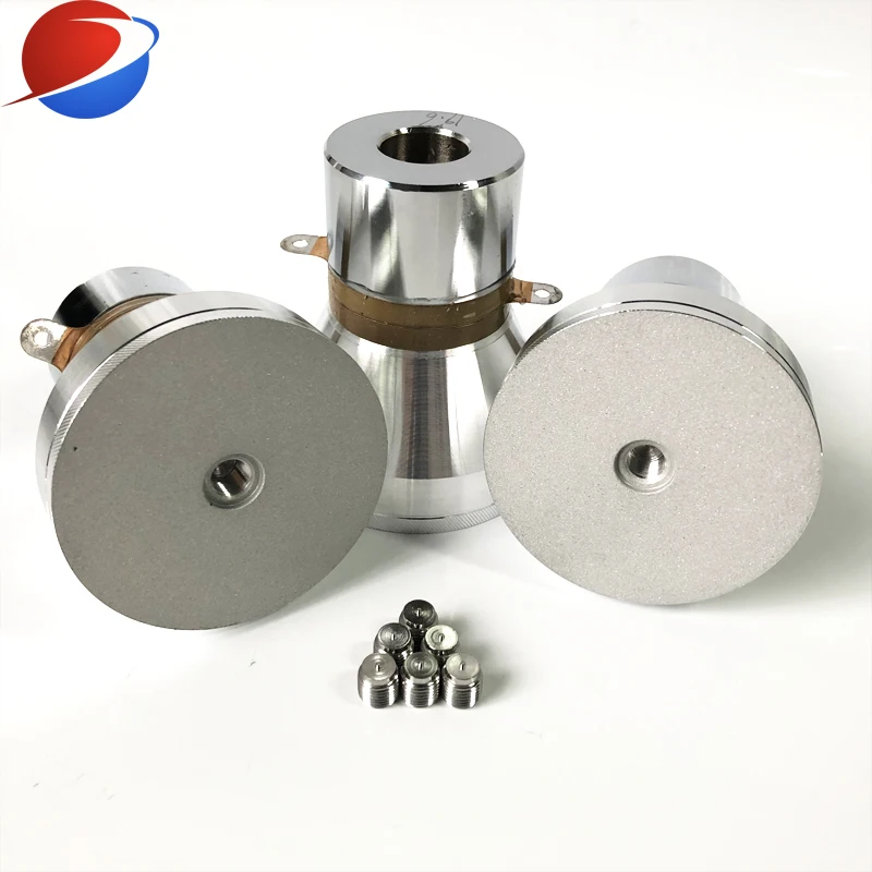 Thre Frequency 20KHZ 40KHZ 60KHZ Ultrasonic Piezo Transducer For Automatic Ultrasound Cleaning