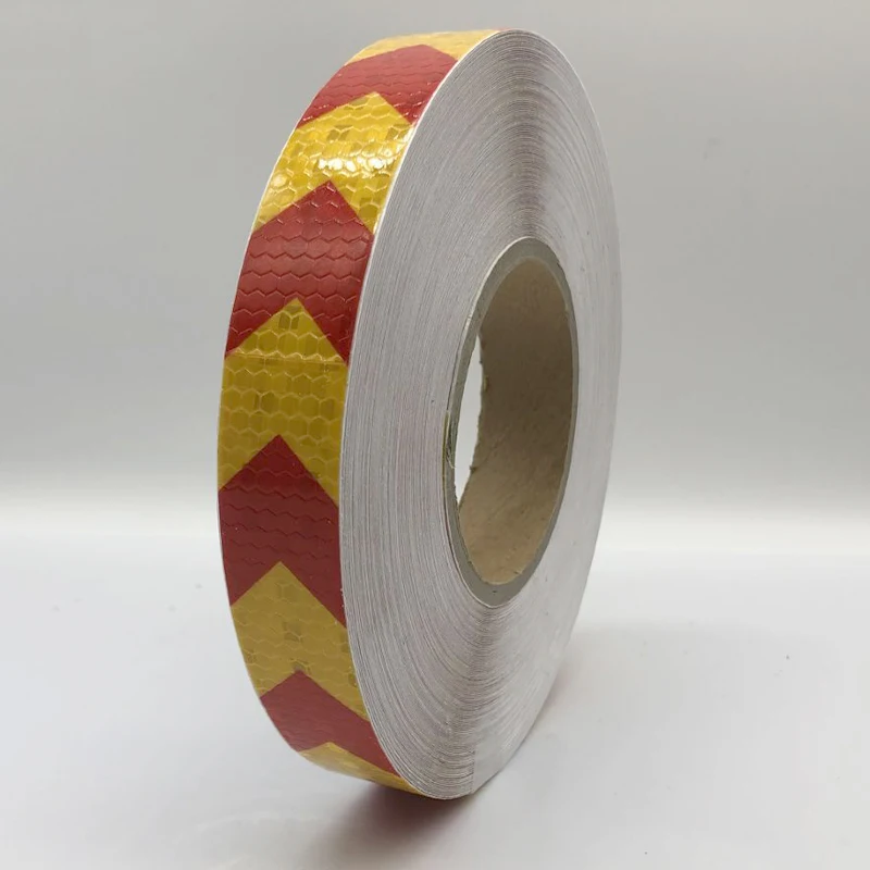 25mmx50m/Roll Reflective Tape Stickers Car-Styling Self Adhesive Warning Tape