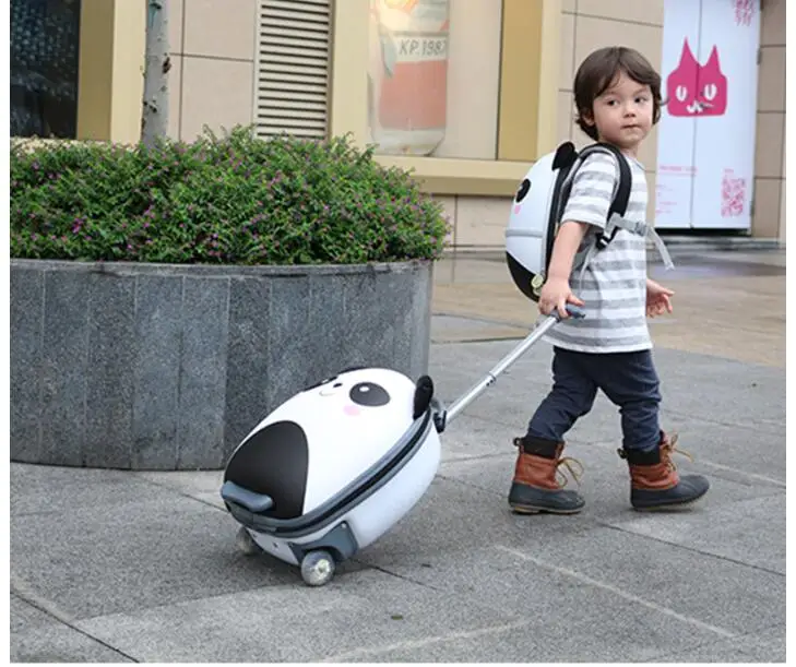 wheeled suitcase for girls Cartoon Suitcase for Kids Children Travel Trolley Suitcase for boys Rolling luggage suitcase backpack