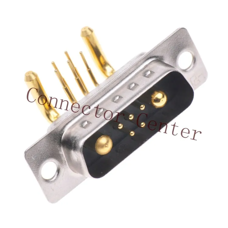 PCB solder large current 7W2 Dsub  DB Male Connector  7-pin right angle 90 degree