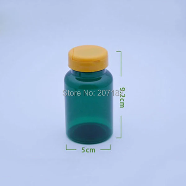 

20pcs 120ml Green Color PET Medicine Bottles,Capsules/Pills/Powder/Vitamin Plastic Bottles with Orange Flip Caps