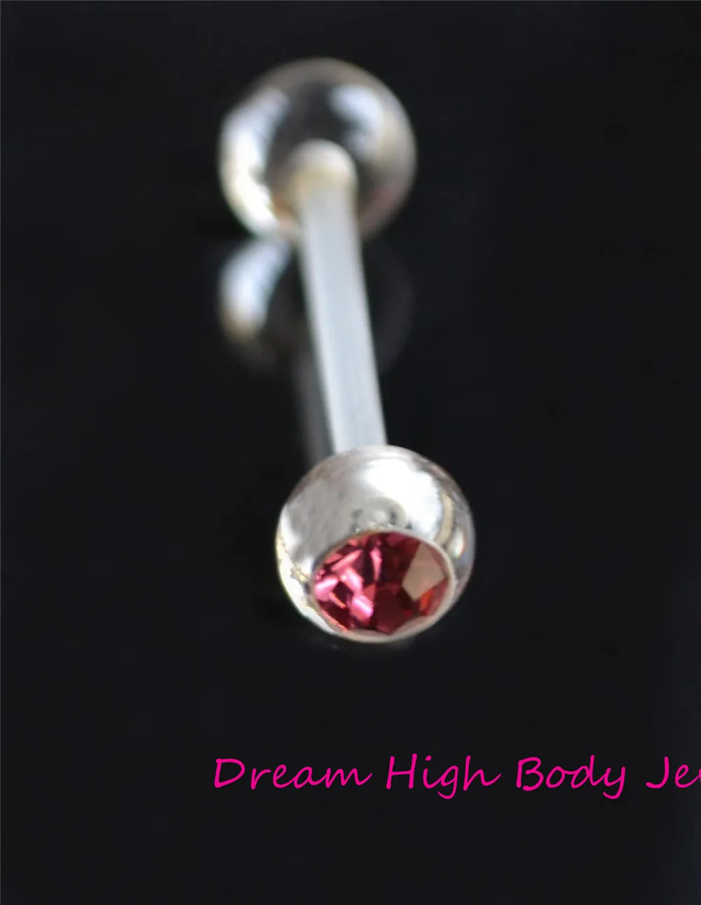 60PCS Crystal Gem Body Jewellery ACRYLIC Piercing Ring Tongue Bar Bioflex 14G 16mm Mixed Colors Transparent  Popular  Flexible image 2