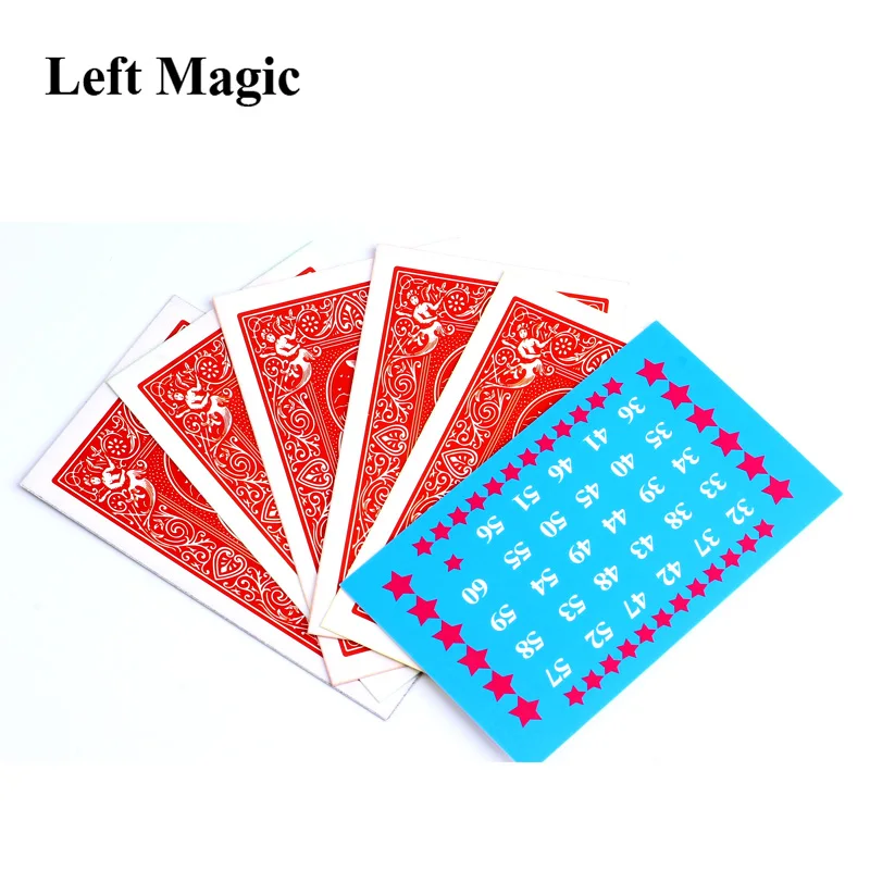 The Calculation Telepathy Card mentalism magie close up magic tricks illusion props trucos de magia toy C2033