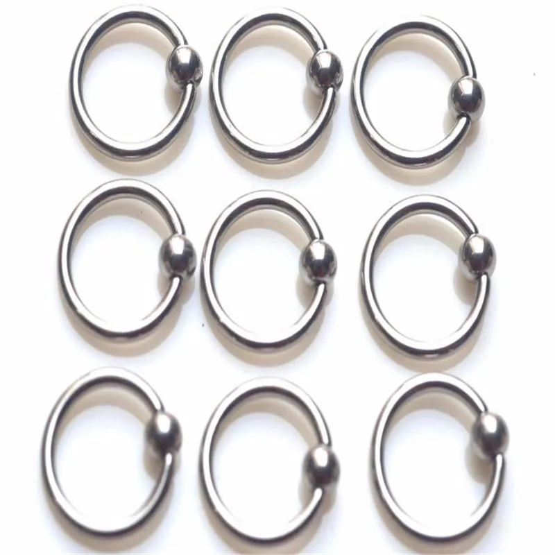 PINKSEE 20 Pcs Hot Sale Surgical Stainless Steel Circular Eyebrow Nose Studs Piercing Rings Body Jewelery Wholesale