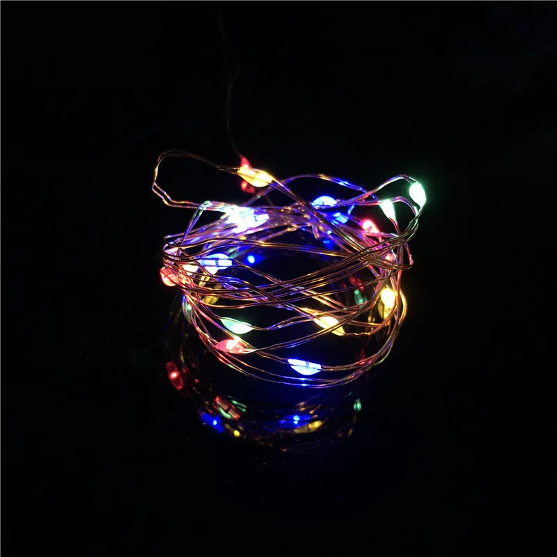 2M 5M 10M 100 Led Strings Copper Wire 3XAA Battery Operated Christmas Tree Wedding Party Decoration LED String Fairy Lights