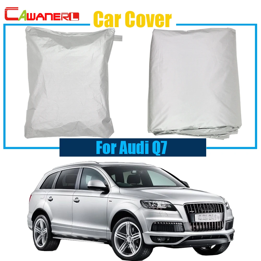 Cawanerl Free Shipping ! Car Anti-UV Rain Snow Resistant Sun Shield Car Cover Dustproof For Audi Q7