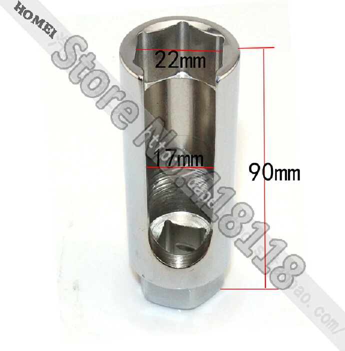 

Размер сокета кислородного датчика 22 мм x 1/2 "с шестигранной головкой