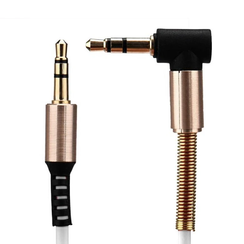 Go2linK Spring Protective  3.5 AUX Cable Stereo Male to Male Auxiliary Cable for for iPhone Car Headphone