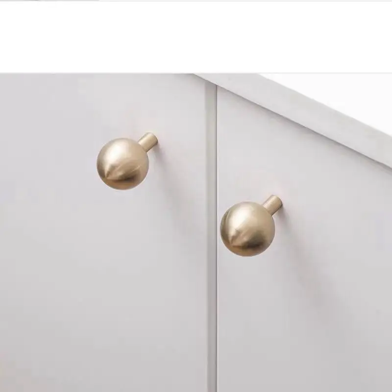 Modern Brushed Brass Kitchen Drawer Cabinet Knobs Gold Cupboard Dresser Furniture Pulls-1Pack