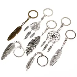 1 Piece Fashion Dream Catcher Key Car Keychains Creative Feather Keyring Handmade High Quality Gift For Wife