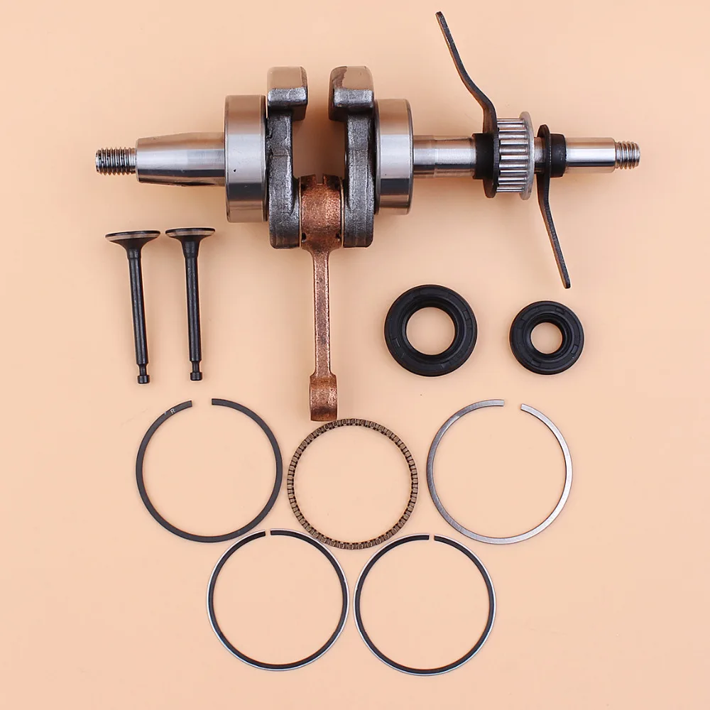 Conjunto de anéis de pistão 39mm para honda gx35, válvula de vedação de óleo, para motor 4 tempos, cortador de grama