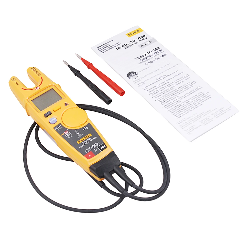 Original Fluke T6-1000 Clamp Continuity Current Electrical Tester Clamp MeterField Sense