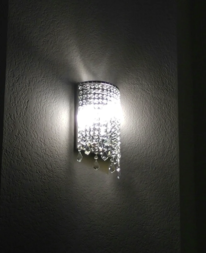 Da parete di cristallo moderna luce specchio luci contemporanea da parete lampade da bagno lampada da parete a led HA CONDOTTO LA lampada di trucco applique da parete per la camera da letto