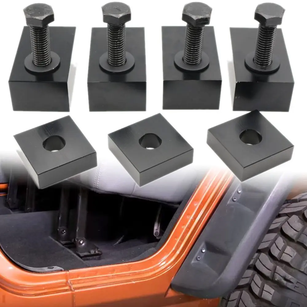 Black Rear Seat Support Recline Spacer Kit Accessories Rear Seat Recline Kit 1set for 07-17-Jeep-Wrangler JK JK Unlimited 4-Door