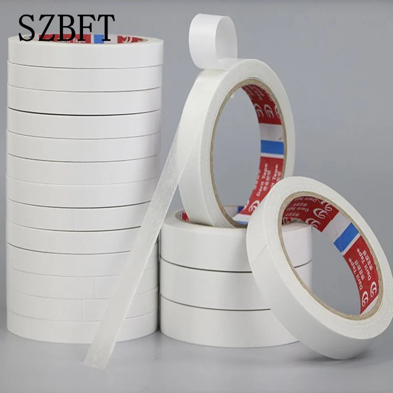 Szbft Mạnh Băng Keo 2 Mặt Bán Buôn Siêu Mỏng Có Độ Nhớt Cao Trắng Băng Keo 2 Mặt
