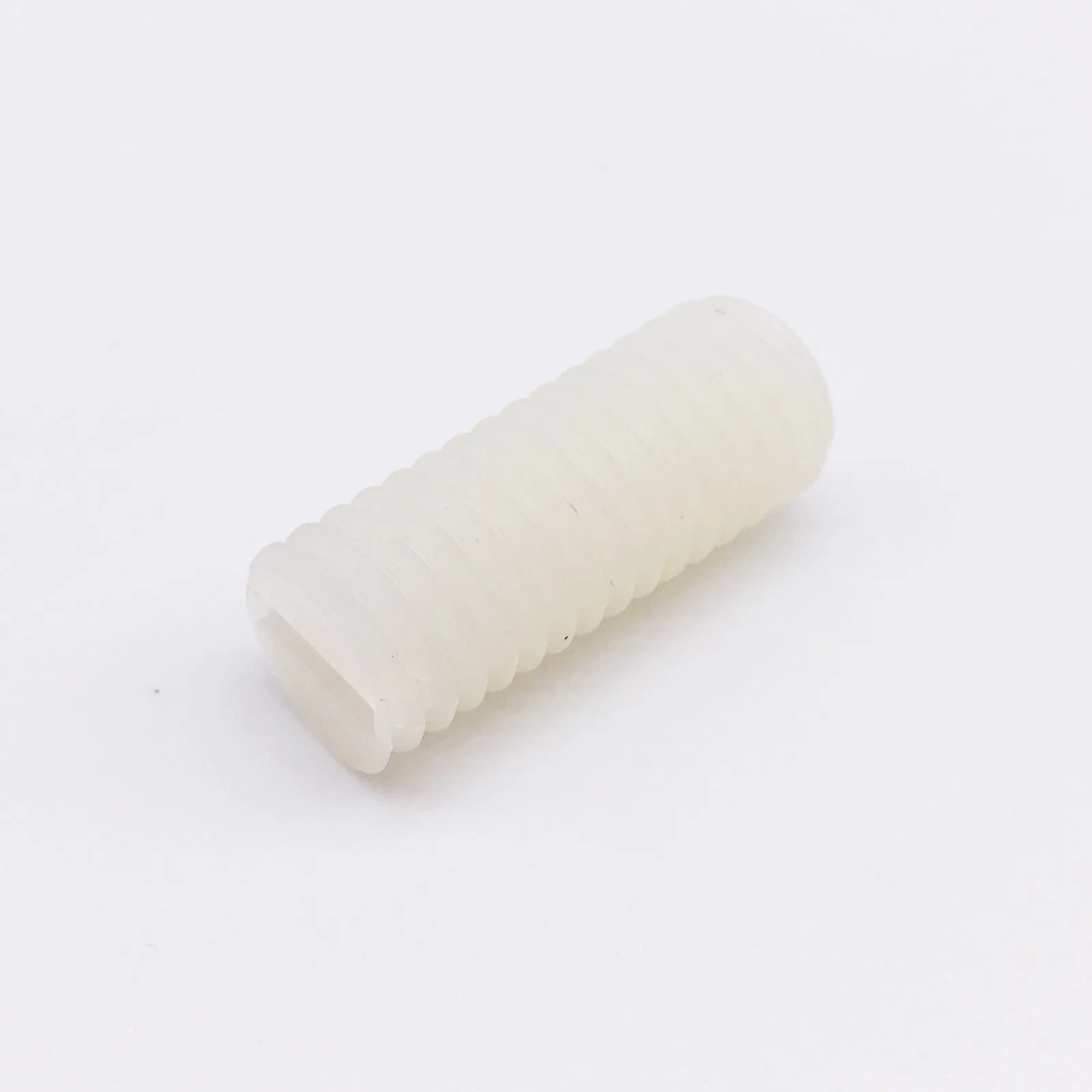 Wkooa M3 Slotted Nylon Set Screws Nylon Grub Screws Off-white