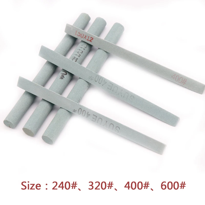 1pcs Green Silicon Carbide Oil Stone Sand Bar Abrasive Block For Ceramic Jade Knife Sharpener Tools 240/320/400/600# Grit