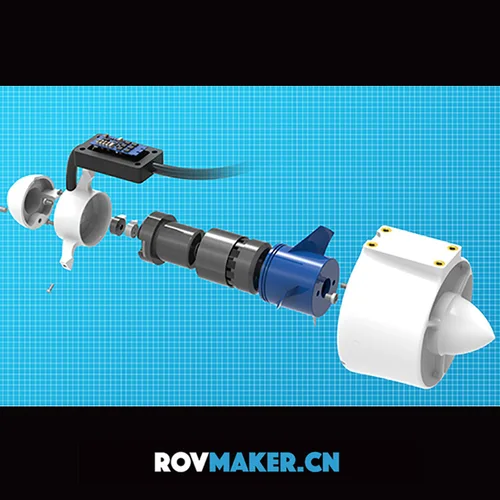Conjunto de alimentación de Moto a prueba de agua, controlador electrónico de velocidad de inversión positiva integrada de 30A, hélice subacuática ESC ROV ROVMAKER