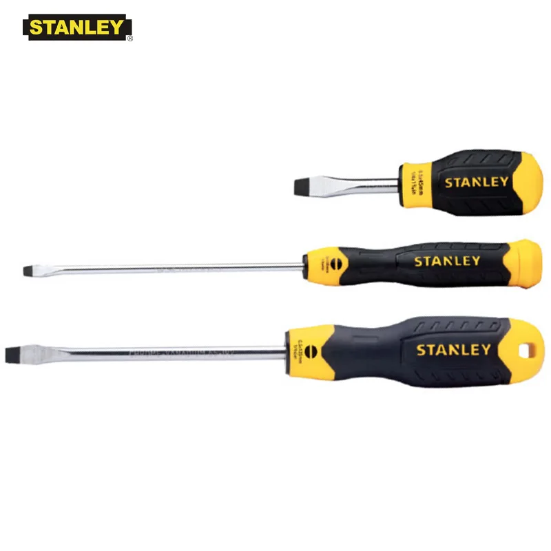 Stanley 1pcs super hardness 5mm flat screwdriver slotted screwdrivers short long extra long magnetic precision screwdriver NB-S2