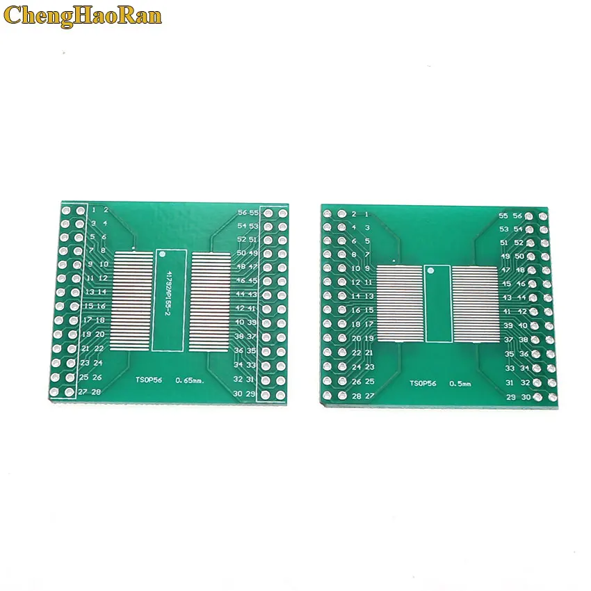 

ChengHaoRan 5pcs TSOP56 TSOP48 to DIP56 Adapter PCB Board for AM29 series IC 0.5mm 0.65mm pitch transfer board