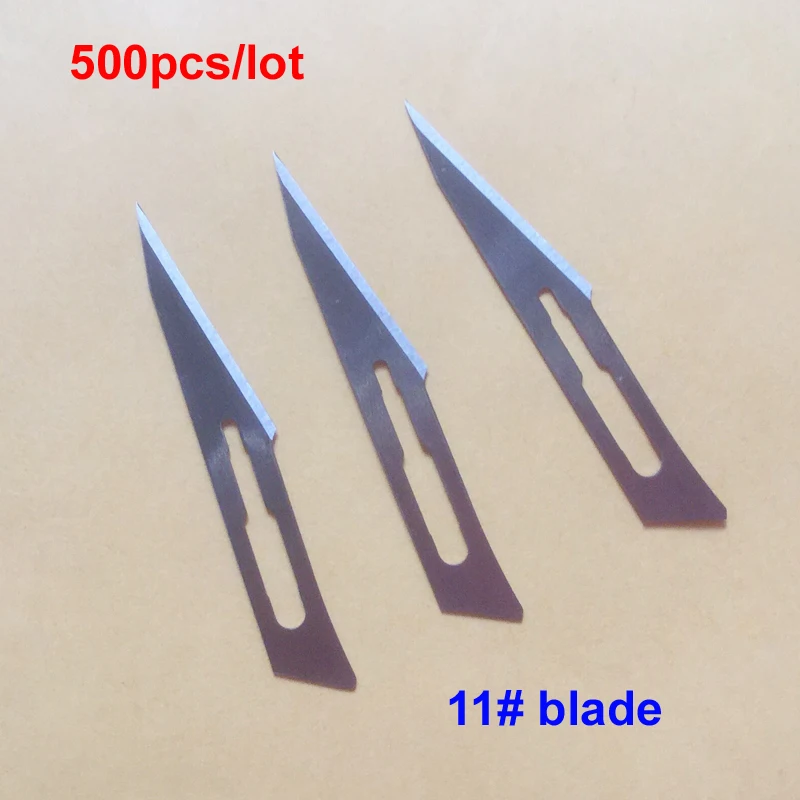 

500pcs/lot Blade 11# Surgery Scalpel Opening Repair Tools Knife for Disposable Sterile/Mobile Phone/Beauty/DIY