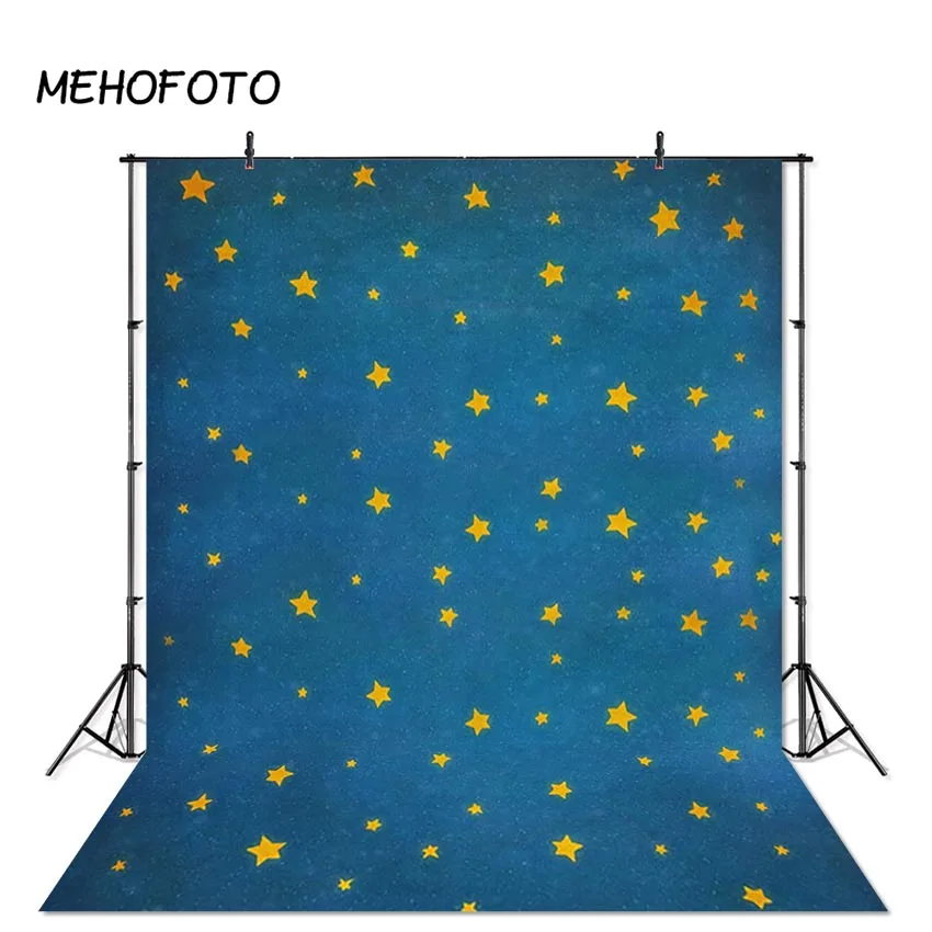 

Newborn Photography Backdrops Blue Little Star Baby Portrait Photo Backdrop for Photo Studio Photobooth Background