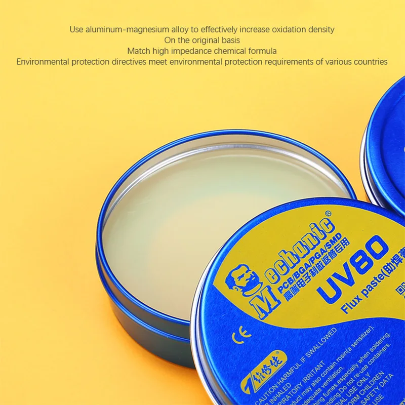 MECHANIC BGA Soldering Flux Paste No-clean Halogen-Free Rosin Solder Paste Welding Fluxes Paste for PCB BGA PGA SMD