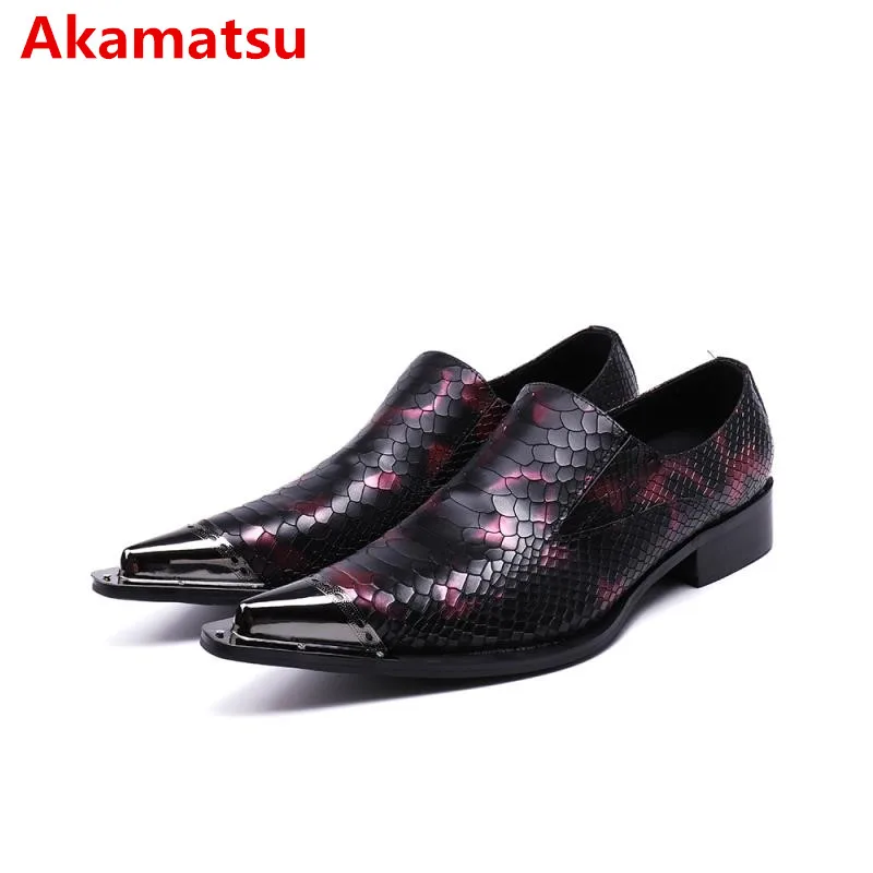 

Akamatsu brand alligator shoes for men italian mens pointed toe dress shoes crocodile skin slip on loafers formal shoe lasts