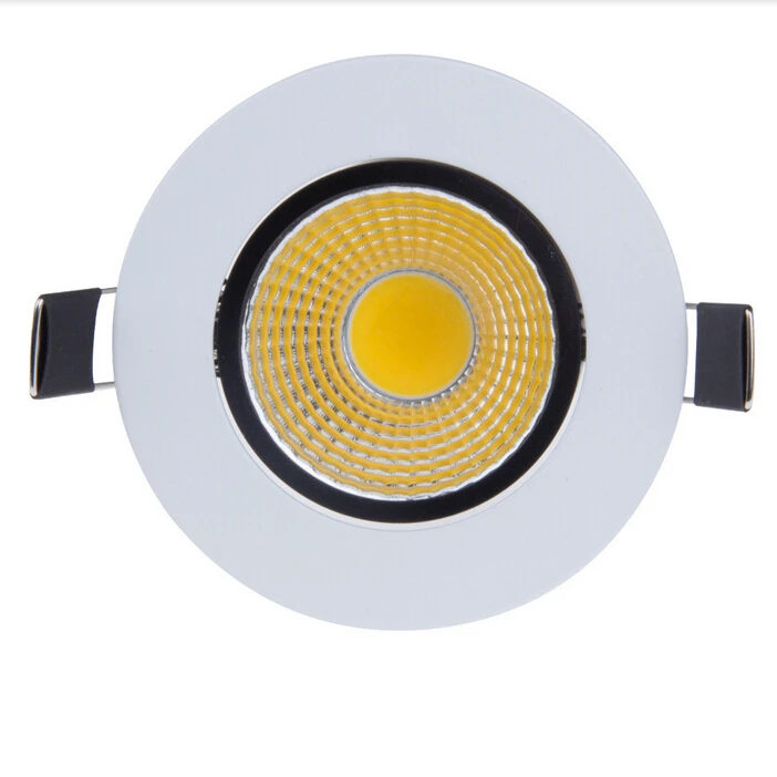 COB LED Downlight Dimmable 5W,Cool White,480-520lm,110V/220V,Aluminum Housing,CE RoHS,Free DHL