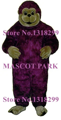 Professional Happy Purple Ape Mascot Adult Costume Cartoon Ape Monkey Theme Anime Cosplay Costumes Fancy Dress Kits for Carnival